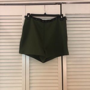 Army green shorts